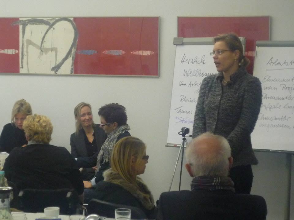 Rechtsanwältin Maren Jackwerth als Moderatorin beim Rheinischen Stifterforum seit 2012, Workshop
